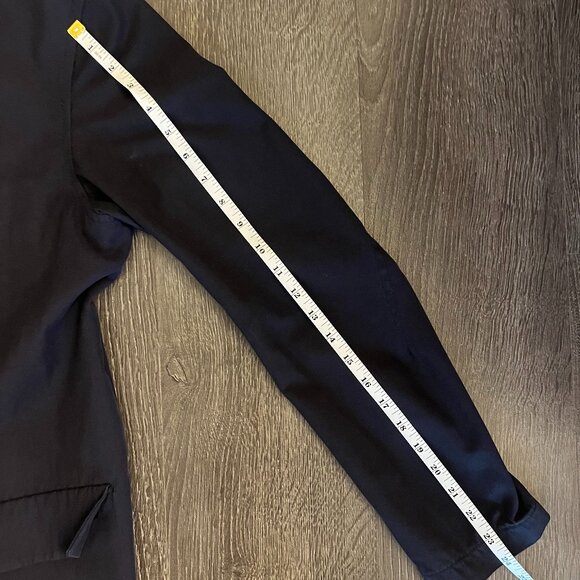 PLAC Navy Blue Mac Coat - Picture 5 of 8